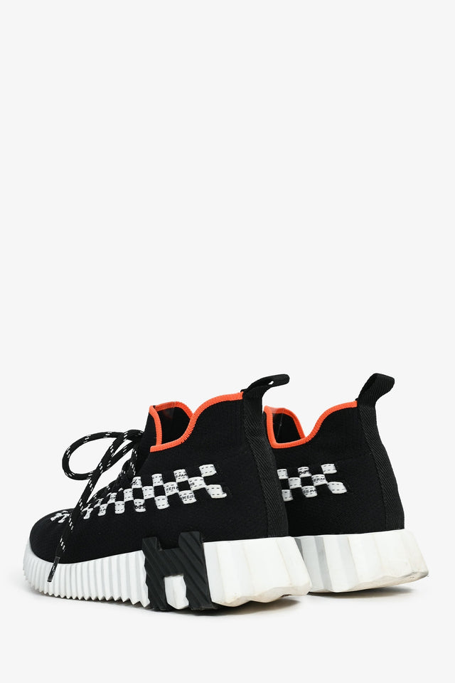 Hermes Black/White Mesh H 'Bouncing' Sneakers Size 36