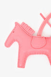 Hermes Light Pink Leather Rodeo PM Bag Charm