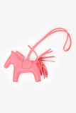 Hermes Light Pink Leather Rodeo PM Bag Charm