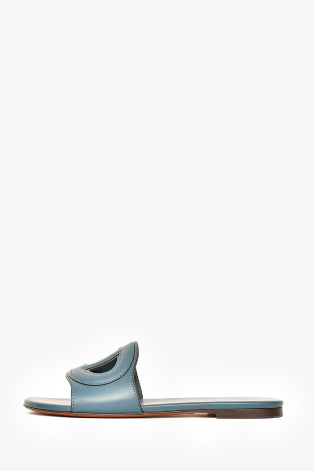 Christian Dior Teal 'D Club' Sandals Size 35