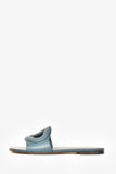 Christian Dior Teal 'D Club' Sandals Size 35