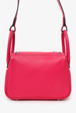Hermes 2021 Rose Mexico/Rouge Piment Swift Leather Mini Lindy