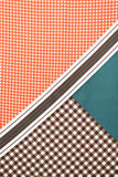 Louis Vuitton Orange/Green Silk/Leather Triangle Tassel Scarf Printed Scarf