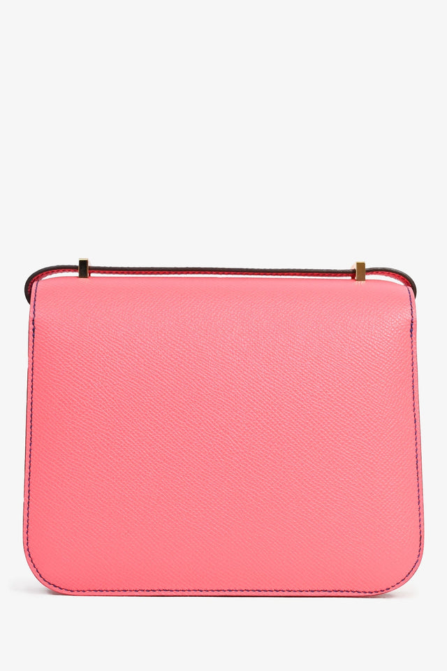 Hermes Pink Epsom Leather Constance 18