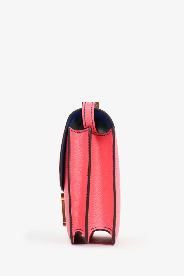 Hermes Pink Epsom Leather Constance 18
