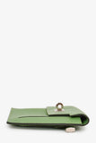Hermes 2020 Locust Vert Chevre Leather Kelly Pocket Compact Wallet