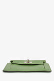 Hermes 2020 Locust Vert Chevre Leather Kelly Pocket Compact Wallet