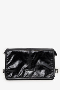 Prada Black Small Nappa Leather Duffle Bag