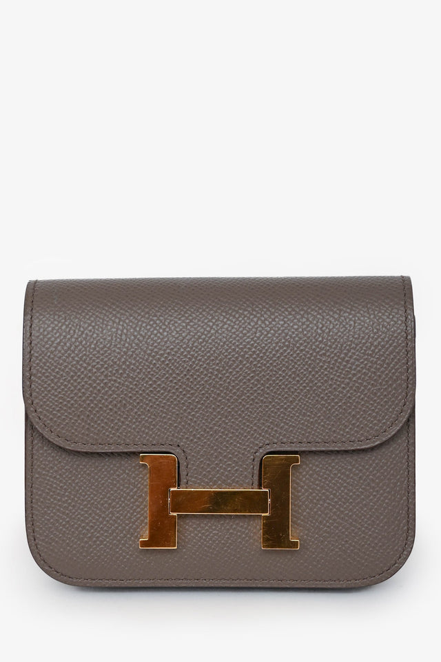 Hermes 2021 Grey Constance Slim Wallet