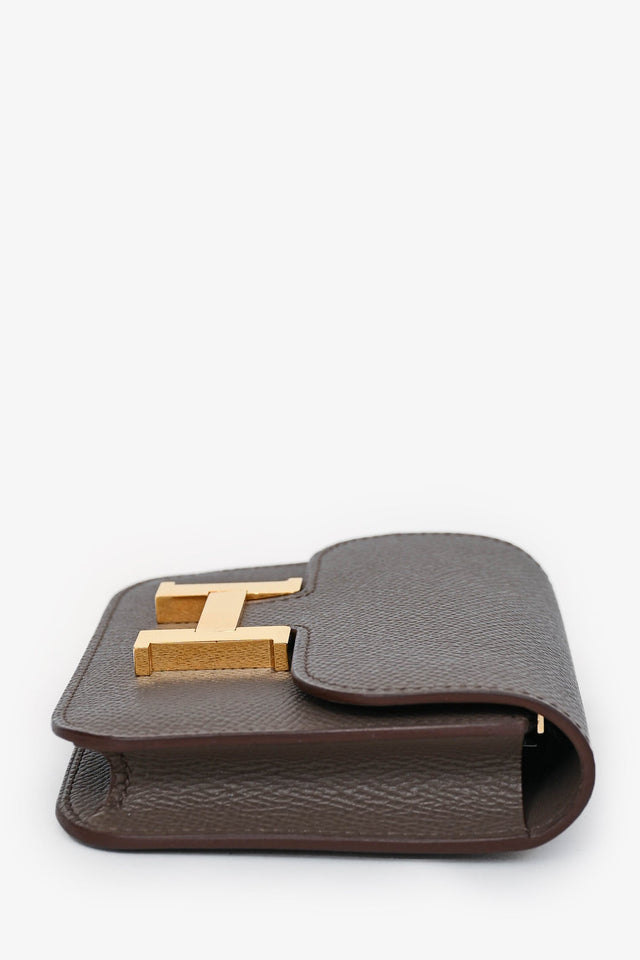 Hermes 2021 Grey Constance Slim Wallet