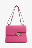 Hermes 2017 Rose Pourpre Epsom Leather Verrou 23 Crossbody Bag
