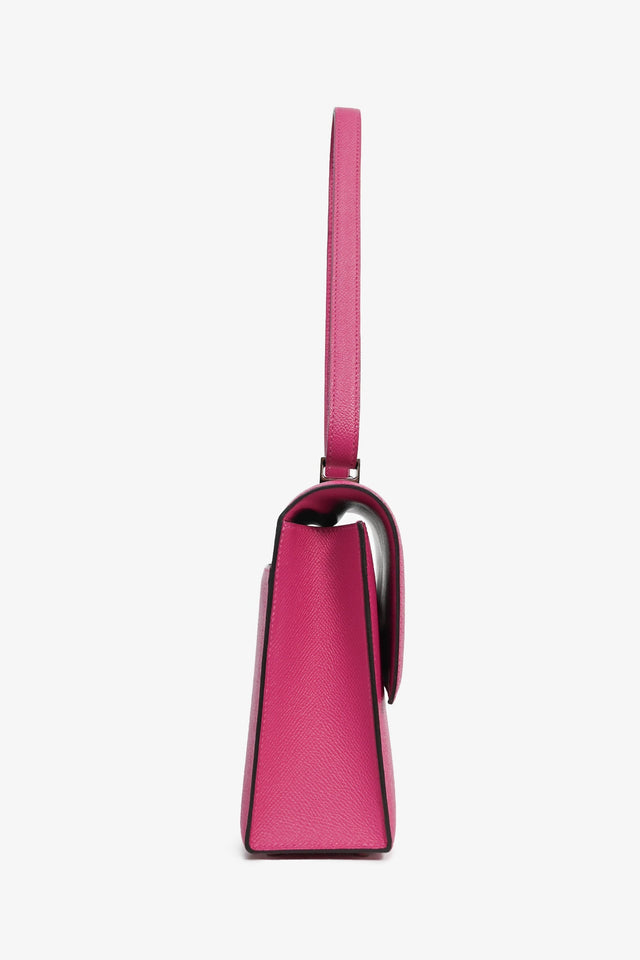 Hermes 2017 Rose Pourpre Epsom Leather Verrou 23 Crossbody Bag