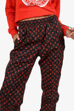 Louis Vuitton Black/Red Monogram Nylon Track Pants Size 38