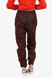 Louis Vuitton Black/Red Monogram Nylon Track Pants Size 38