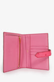 Hermes 2016 Magenta Ostrich leather 'H' Bearn Compact Wallet