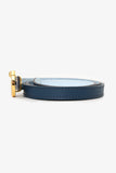 Hermes Navy/Blue Togo/Swift Reversible 13MM Horseshoe Buckle Belt