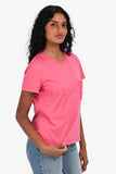 Hermes Pink Embroidered Pocket T-Shirt Size 38