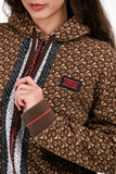 Burberry Brown 'TB' Printed Hoodie Size S