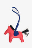 Hermes Pink/Blue/Green Swift Leather Rodeo MM Bag Charm