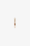 Hermes Palladium Plated Single 'Sabot' Mini Hoop Earring