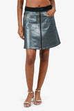 Louis Vuitton Denim/Fabric Metallic Mini Skirt Size 38