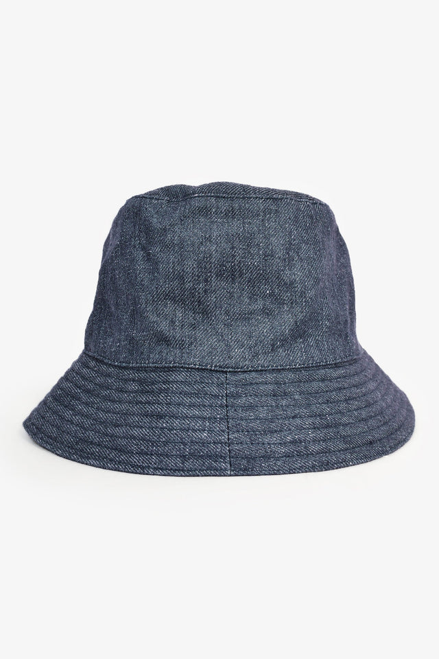 Hermes Blue Denim Bucket Hat Size 56
