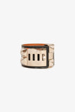 Hermes Black Leather Collier De Chien Bracelet PHW Size 3