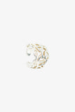 Hermes Silver Large 'Chaine D'Ancre Enchainee' Ring Size 57