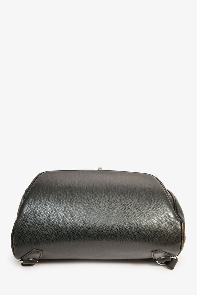 Louis Vuitton 2000 Black Leather 'Taiga Cassiar' Backpack