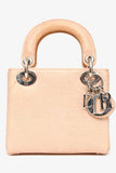 Christian Dior 2017 Beige Lizard Skin Mini Lady Dior with Strap