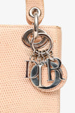 Christian Dior 2017 Beige Lizard Skin Mini Lady Dior with Strap
