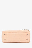 Christian Dior 2017 Beige Lizard Skin Mini Lady Dior with Strap