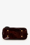 Louis Vuitton Burgundy Patent Monogram "Alma' BB Top Handle with Strap