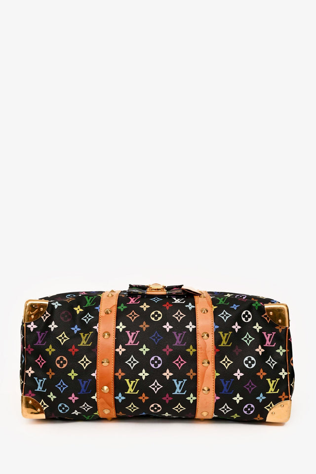 Louis Vuitton Black/ Multicolour Speedy 45