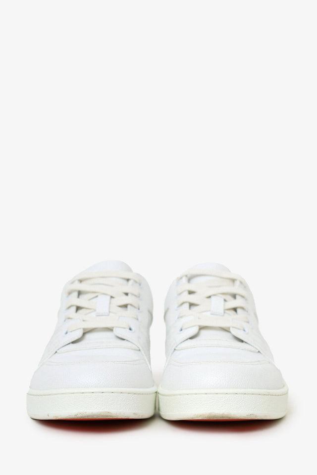 Hermes White Epsom Leather Femme Free Sneaker Size 38