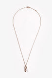 Hermes 18K White Gold Diamond 'Cadenas' Lock Pendant