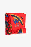 Hermes Red/Yellow Silk 'Ronds de Marche' Scarf Size 90