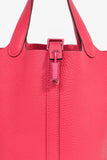Hermes 2023 Limited Edition Rose Mexico Togo Picotin Monochrome Lock 18