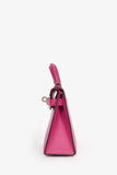 Hermes 2018 Rose Poupre Mysore Chevre Leather Mini Kelly PHW