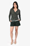Prada 2020 Brown/Green Ombre Pleated Shorts Size 40