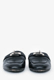 Hermes Black Leather Oz Mules Size 35