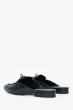 Hermes Black Leather Oz Mules Size 35