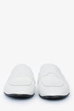 Hermes White Leather Catena Mules Size 35
