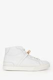 Hermes White Leather Kelly Buckle 'Daydream' High Top Sneakers Size 36