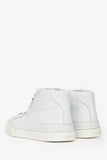 Hermes White Leather Kelly Buckle 'Daydream' High Top Sneakers Size 36