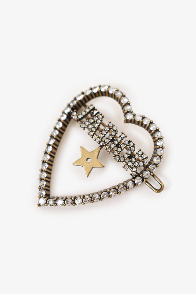 Christian Dior Crystal Embellished 'J'aDior' Star Hair Clip