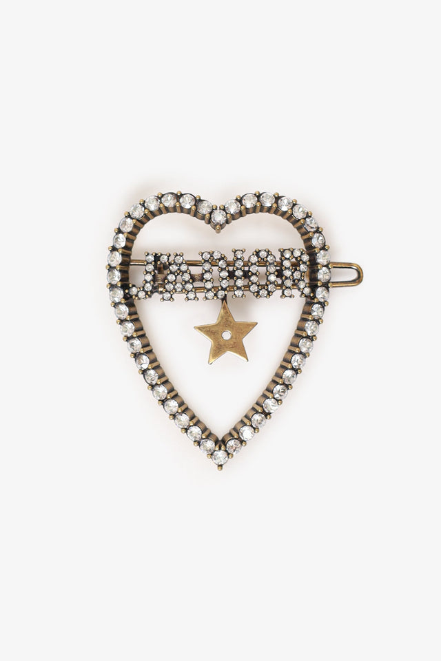 Christian Dior Crystal Embellished 'J'aDior' Star Hair Clip