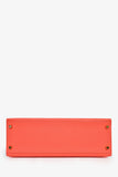 Hermes 2017 Special Order Coral/Teal Bi-Colour Epsom Leather Kelly Sellier 32