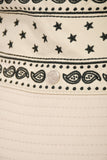 Hermes Cream Paisley Bucket Hat Size 57