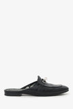 Hermes Black Leather OZ Kelly Mules Size 40